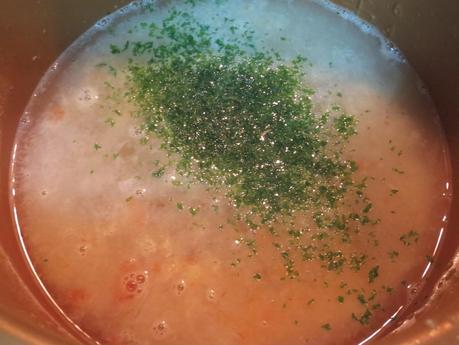 Merluza a la romana con almejas olla GM