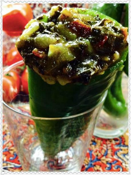 Pimiento relleno de tortilla paisana