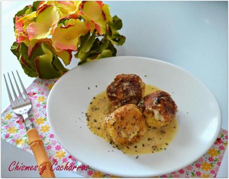 Albóndigas de Bacalao en salsa de Azafrán