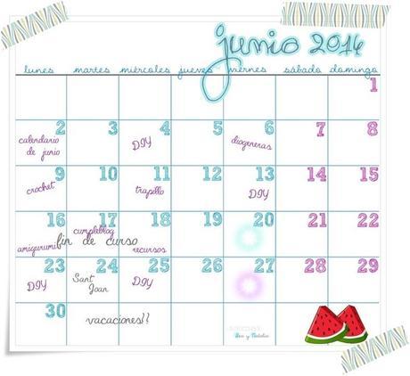 Calendario de junio 2014