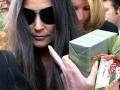 #671741 Demi Moore makes a rare public appearance at The Ivy on Robertson Blvd to help friend, Sharon Stone, celebrate her 49th birthday. Feeling generous, Demi gives a little present to the photographers on her way out....the middle finger!

CR: JD/Fame Pictures
 Fame Pictures, Inc - Santa Monica, CA, USA - +1 (310) 395-0500