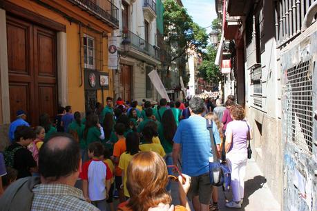 Multitudinaria  manifestación en Valencia  por la escuela pública en valenciano.
