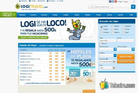 captura de pantalla de logitravel