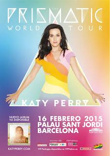 Katy Perry actuará en Barcelona el 16 de febrero de 2015