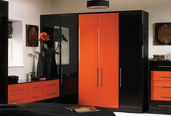 7 habitaciones decoradas en naranja y negro - Paperblog