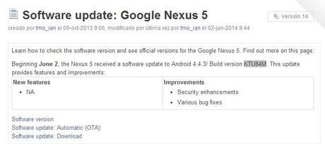 Inician las actualizaciones de Android KitKat 4.4.3 para los Nexus 4, 5 y 7 kitkat