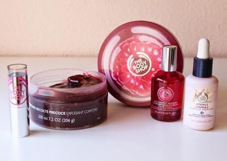 Línea de frambuesa de The Body Shop