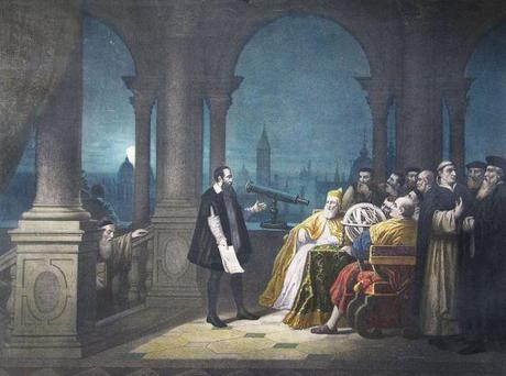 Galileo mostrando su telescopio a Leonardo Donato, duque de Venecia. Divulgación y política, hace tiempo ya iban de la mano. 