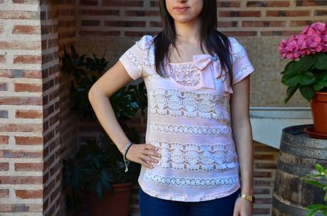 Maraya Moda: Camiseta nude con lazo!!! Maraya Moda: Camiseta nude con lazo!!!
