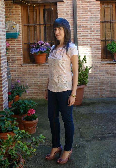 Maraya Moda: Camiseta nude con lazo!!! Maraya Moda: Camiseta nude con lazo!!!