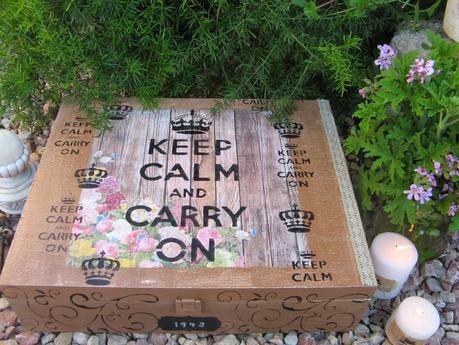 Caja de vino Keep calm