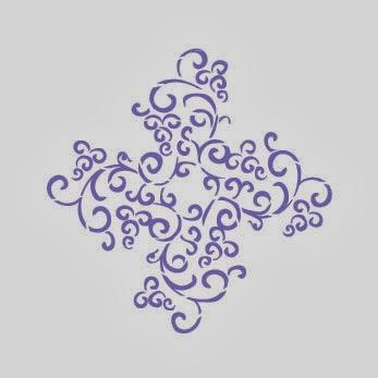 Caja grande con pintura de pizarra, decoupage y stencils