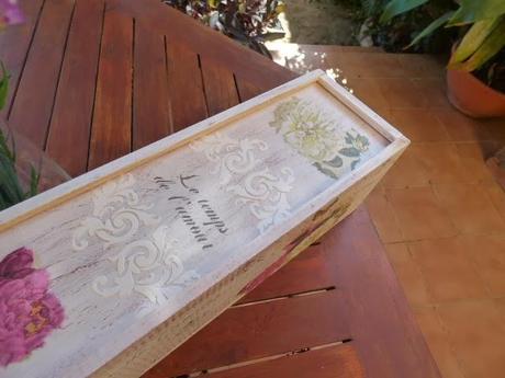 Caja de vino alargada