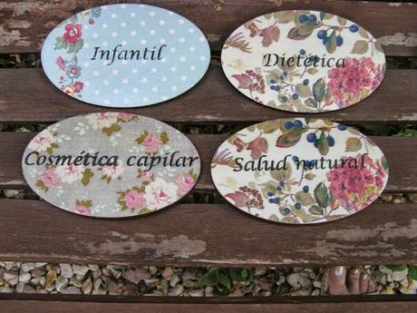 Placas para una herboristeria en La Coruña