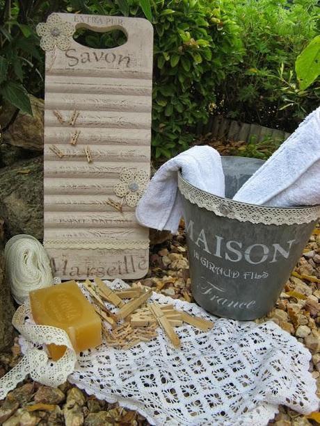 Tablas de lavar decoradas