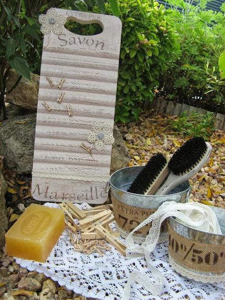 Tablas de lavar decoradas