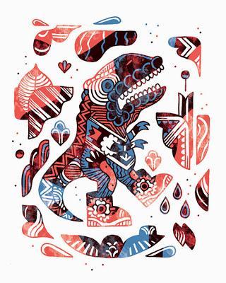 Tres dinosaurios de Lennard Schuurmans