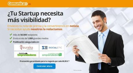 Comunicae lanza un nuevo servicio de promoción para Startups