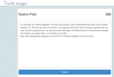 Cómo hacer tweets de más de 140 caracteres