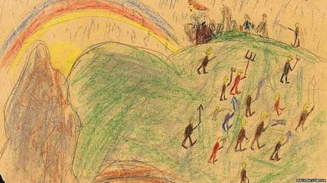 Los estremecedores dibujos de los niños judíos de Theresienstadt