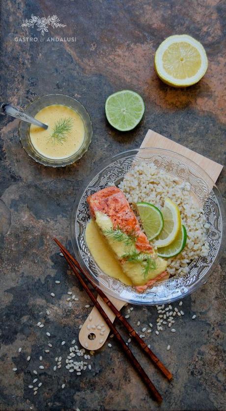 salmon con salsa de cítricos