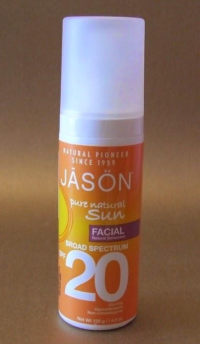 El Protector Solar Facial “Pure Natural Sun SPF20” para pieles sensibles de JASON