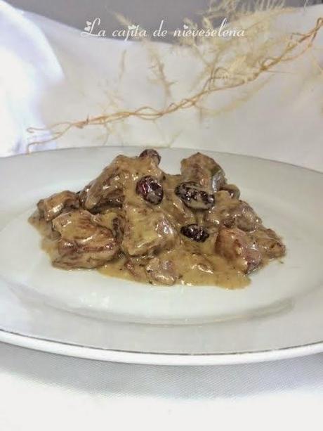 Capriolo con salsa di mirtilli