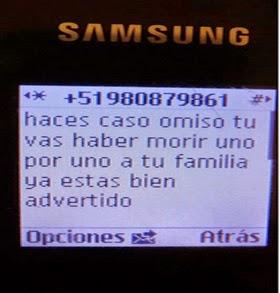 En Huacho: AMENAZAN DE MUERTE A JEFE DE SERENAZGO…