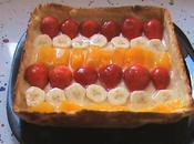 Tarta frutas crema pastelera