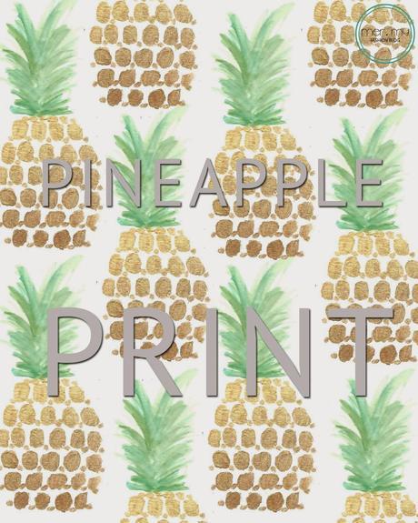 Pineapple print Pineapple print