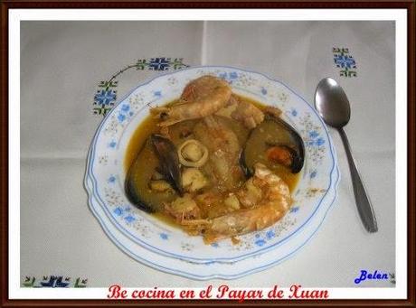 Zarzuela de pescado y marisco