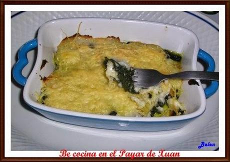 Acelgas al gratén Acelgas al gratén