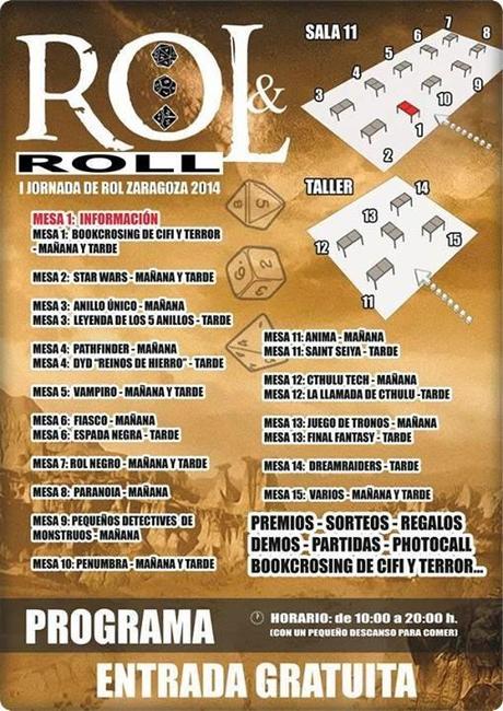 1ª Jornada de juegos de rol Rol & Roll(Zaragoza)-07/06