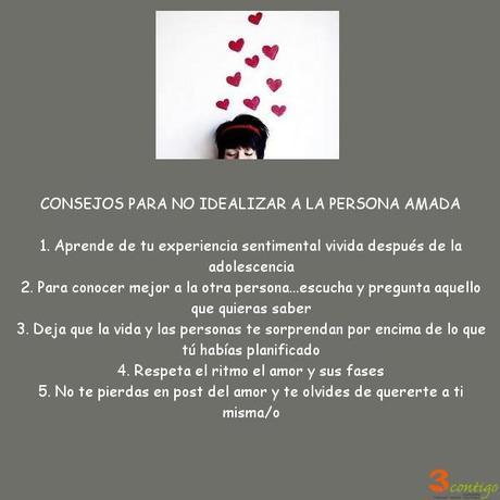 consejos para no idealizar a una persona en el enamoramiento