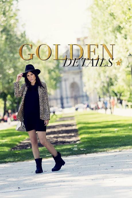 street style barbara crespo golden details zara el retro fashion blogger outfit blog de moda