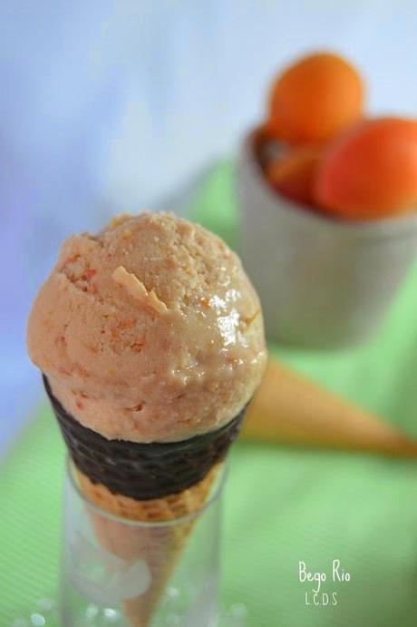 Helado de albaricoque