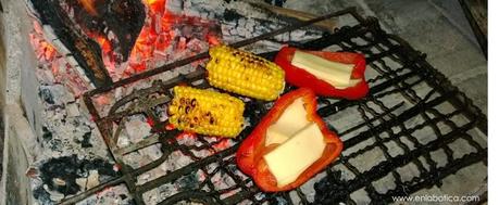 Piadinas y parrilla de vegetales