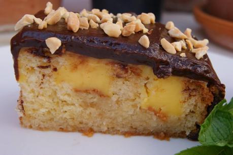 POKE CAKE DE FLAN Y CHOCOLATE