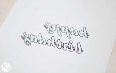 DIY. Calligraphic cake topper DIY. Calligraphic cake topper