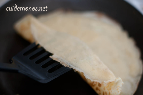 Creps saladas de solomillo Creps saladas