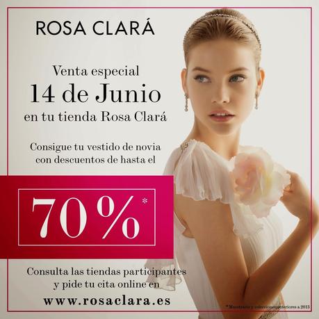 Venta especial Rosa Clará - Hasta el 70% de descuento en tu vestido de novia.