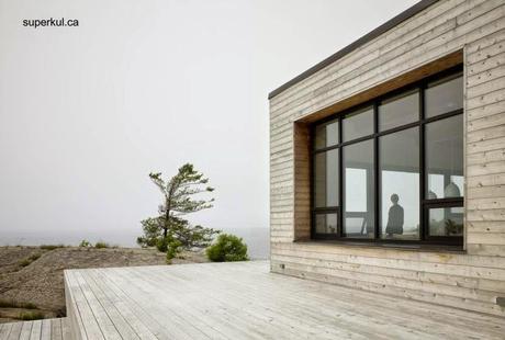 Cabaña moderna de madera con techo metálico en Ontario. - Paperblog