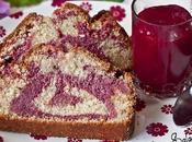 Bizcocho marmolado mermelada fresas