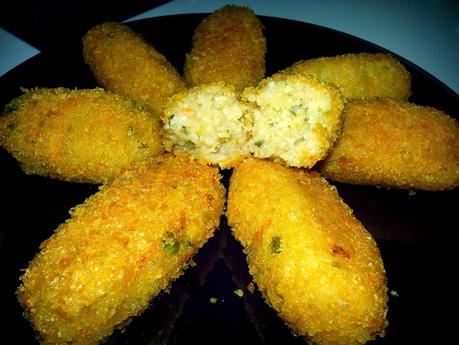 Croquetas de arroz veganas