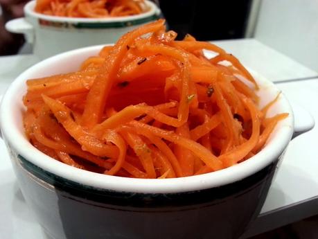 Zanahoria marinada para ensaladas