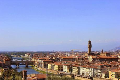 Vistas desde la Piazzale Michelangelo de Florencia