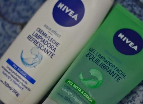 Limpiando la piel con los productos de Nivea!