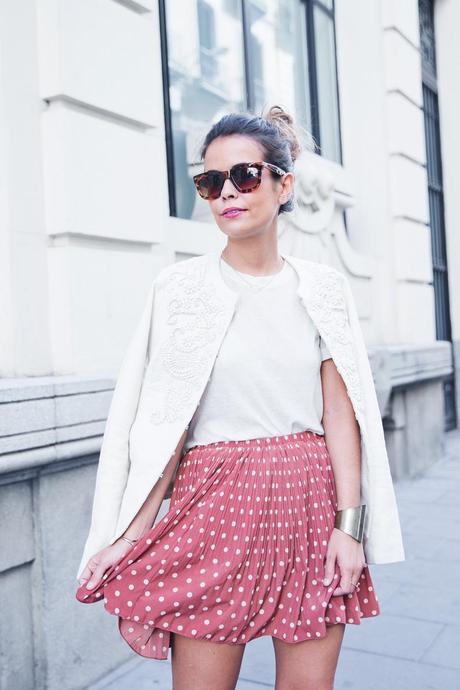 Embroidered_Jacket-Twin_Set-Polka_Dots_Skirt-Alexander_Wang_Sandals-Outfit-Street_Style-16