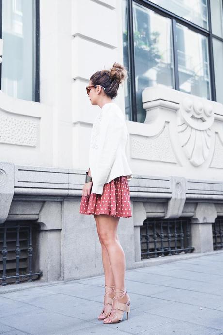 Embroidered_Jacket-Twin_Set-Polka_Dots_Skirt-Alexander_Wang_Sandals-Outfit-Street_Style-15
