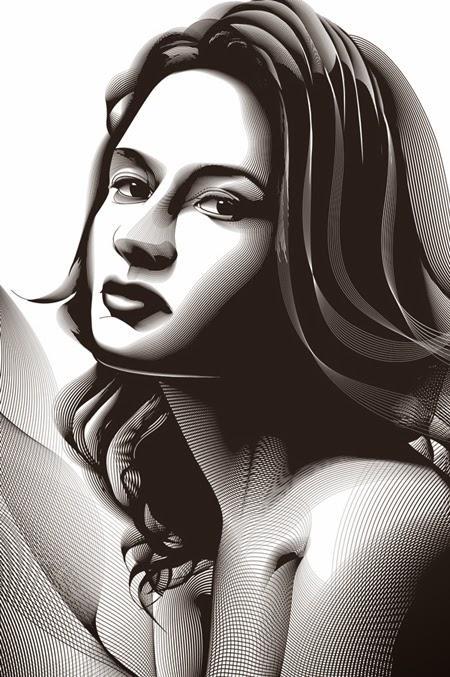 Retrato en Semitono con Adobe Photoshop e Illustrator Final by Saltaalavista Blog